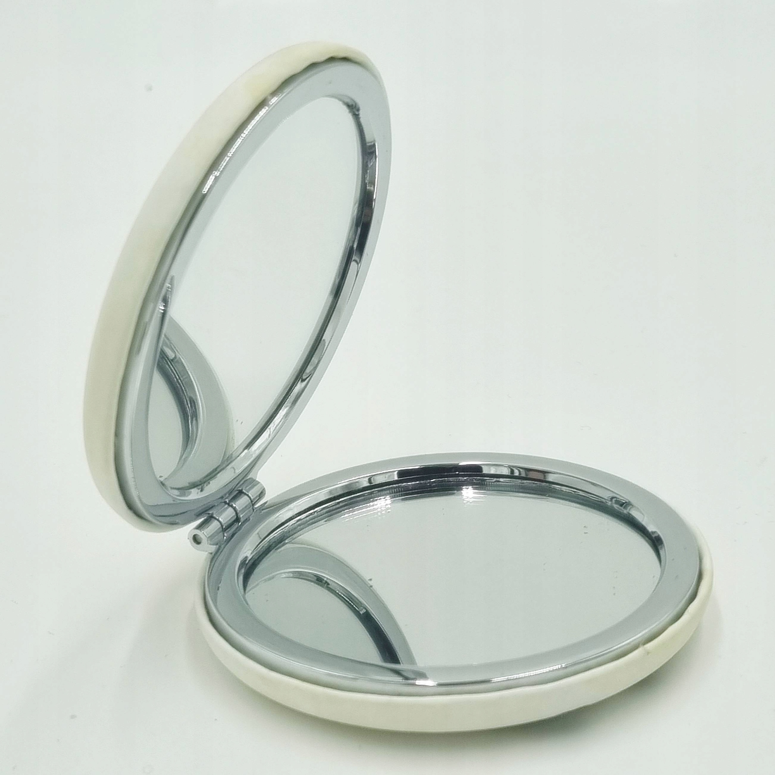 Lusterko kieszonkowe okrągłe dwustronne alpaka Kod producenta 0499