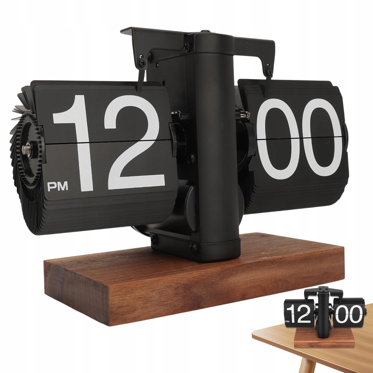 Stojící Mechanické Stolní Hodiny Retro Flip Clock Vintage Klapky