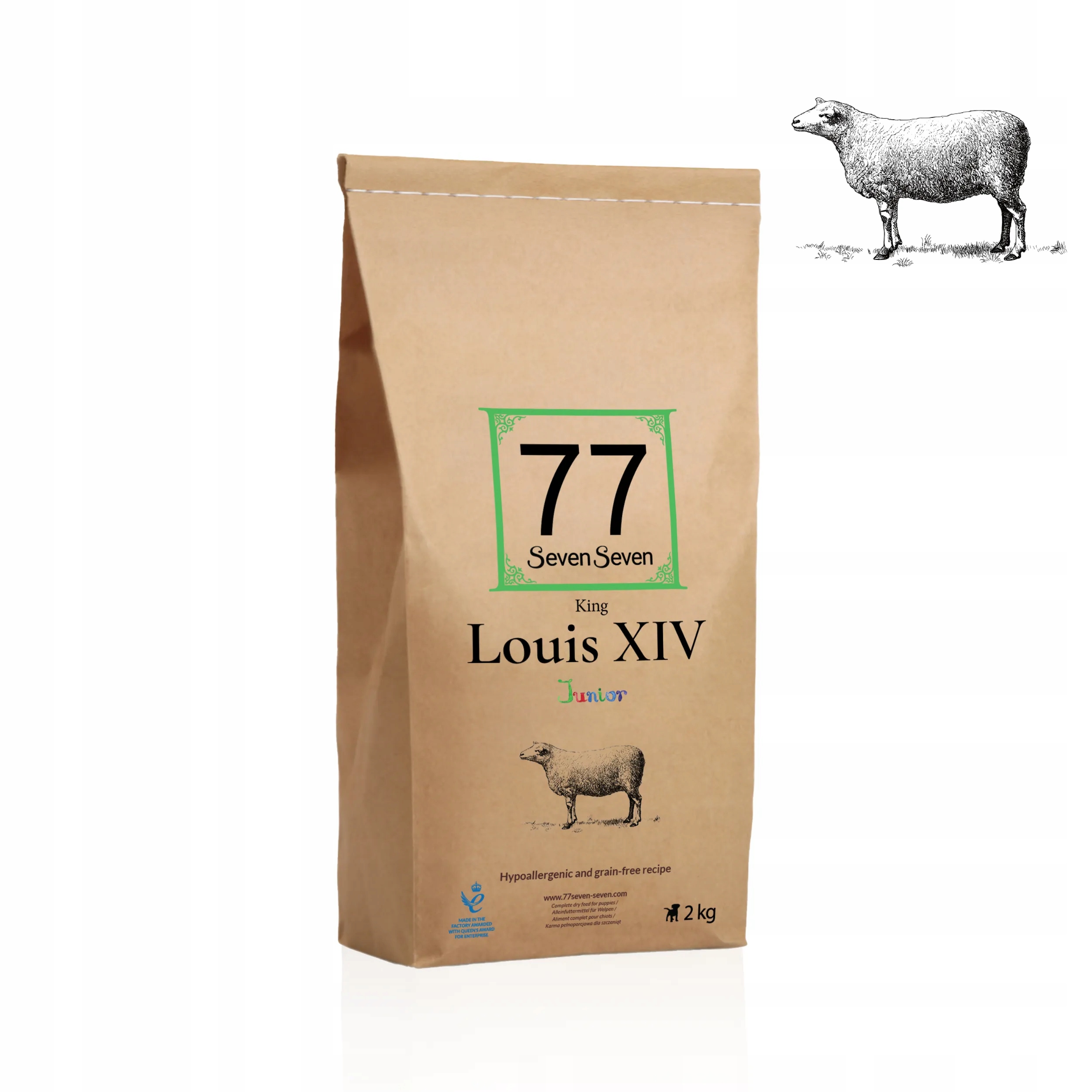 Junior Louis 2kg z jagnięciną 77 Petfood