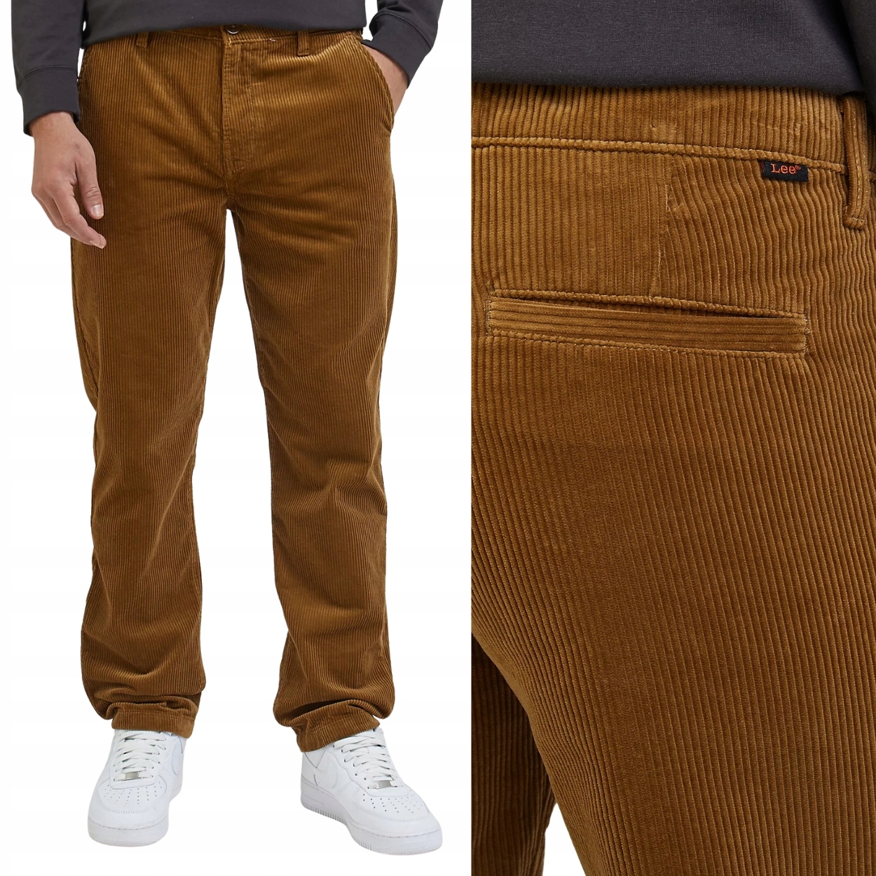 Lee Regular Chino Tumbleweed bavlněné kalhoty chinosy W32 L32