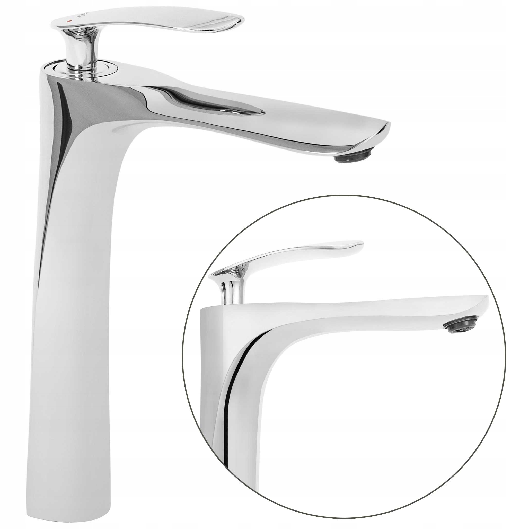Umývadlová batéria Chrómová Vysoká Do Umývadla Rea Orbit Moderný Lesk