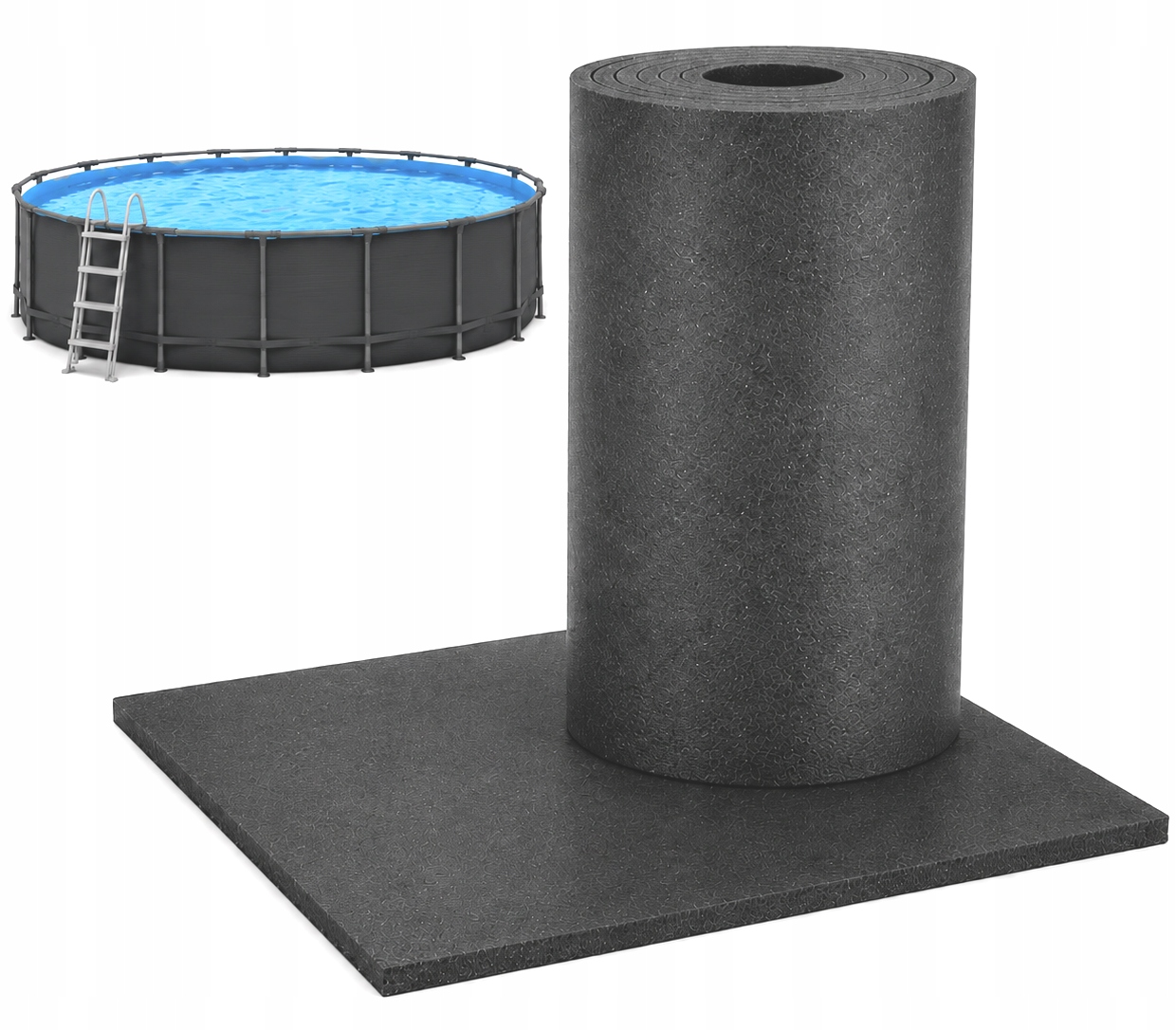 Mata Piankowa Pod Basen Ogrodowy Podkład Pianka 1m x 16m 10mm Wodoodporna