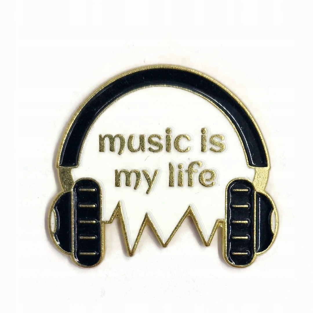 

Przypinka Metalowa Słuchawki Music Is My Life