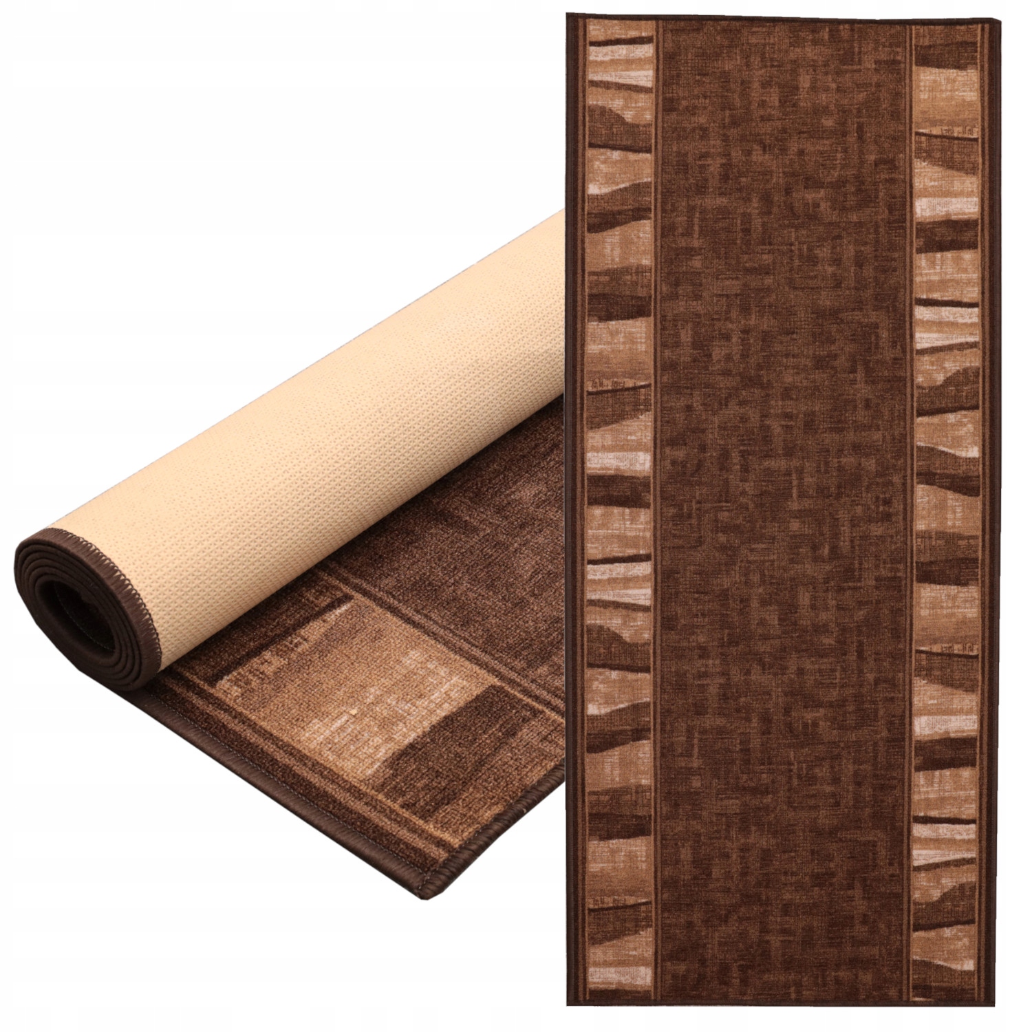 Koberec Běhoun do předsíně a kuchyně protiskluzový 100x150 Zorro Brown