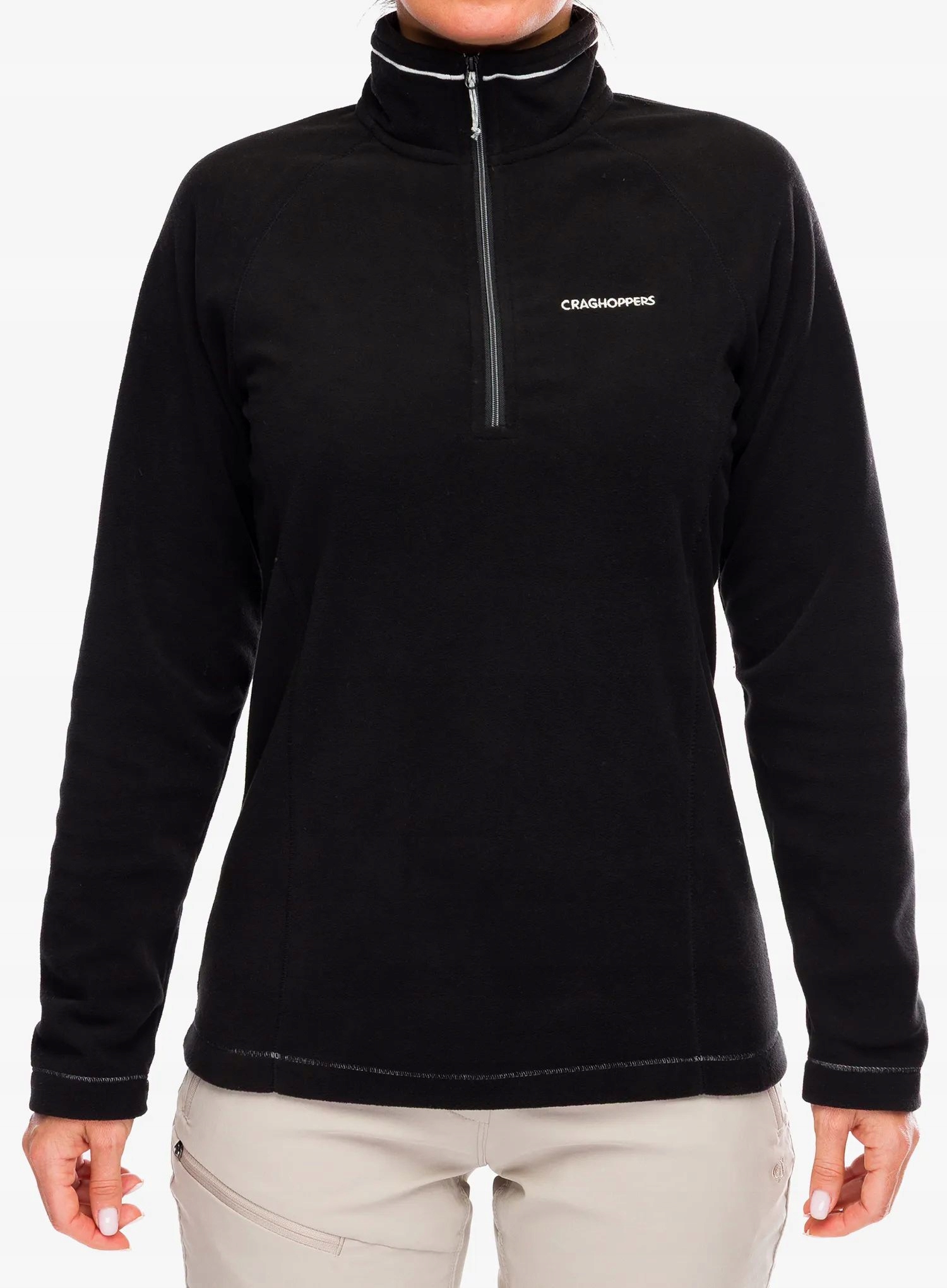 Bluza polarowa damska Craghoppers Miska VI Half Zip black XL