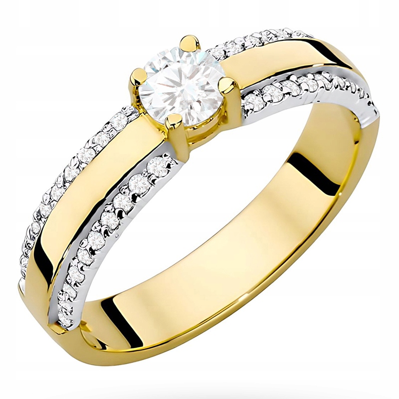 Zlatý Prstýnek s Brilianty 0,45 ct