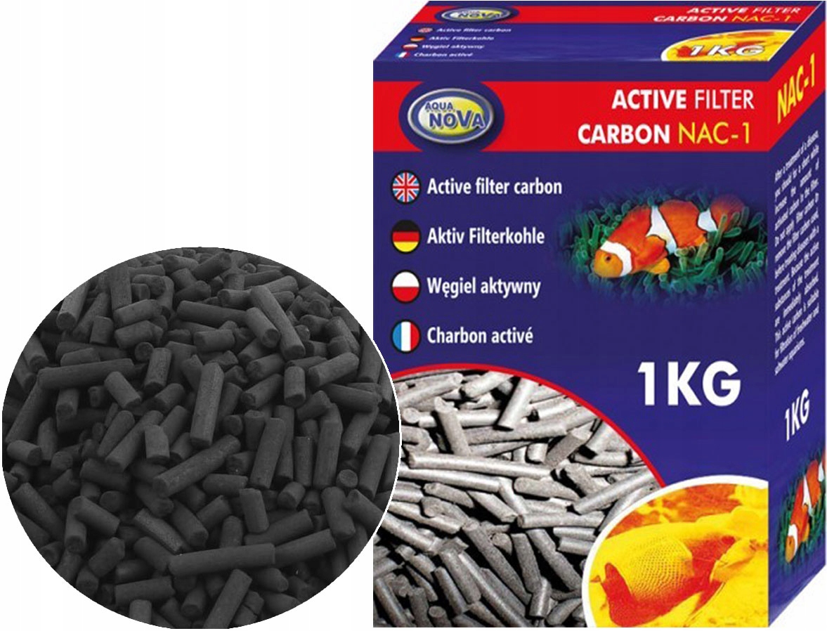 

Aqua Nova Węgiel Aktywny 1kg Wkład do Filtra