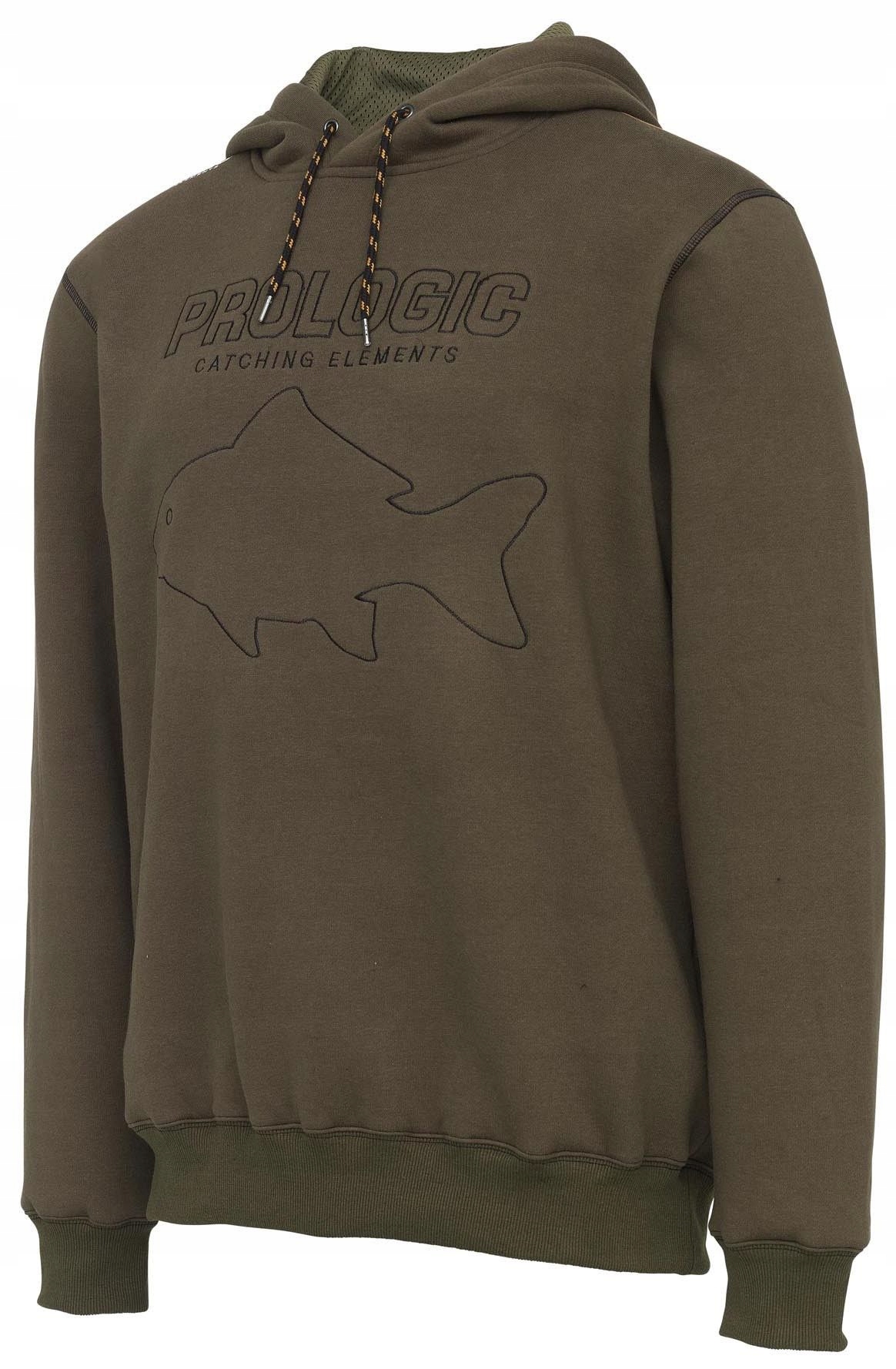 Bluza Prologic Mega Fish Hoodie Army Green XXL Rozmiar: XX-Large (XXL)