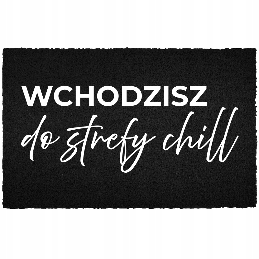 Vstupní Rohožka Podlahová Černá Kokosová S Humorem Chillu Zóna
