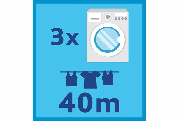 Suszarka ogrodowa VILEDA Sun Lift Compact 40 zewnętrzna Szerokość po rozłożeniu 218 cm