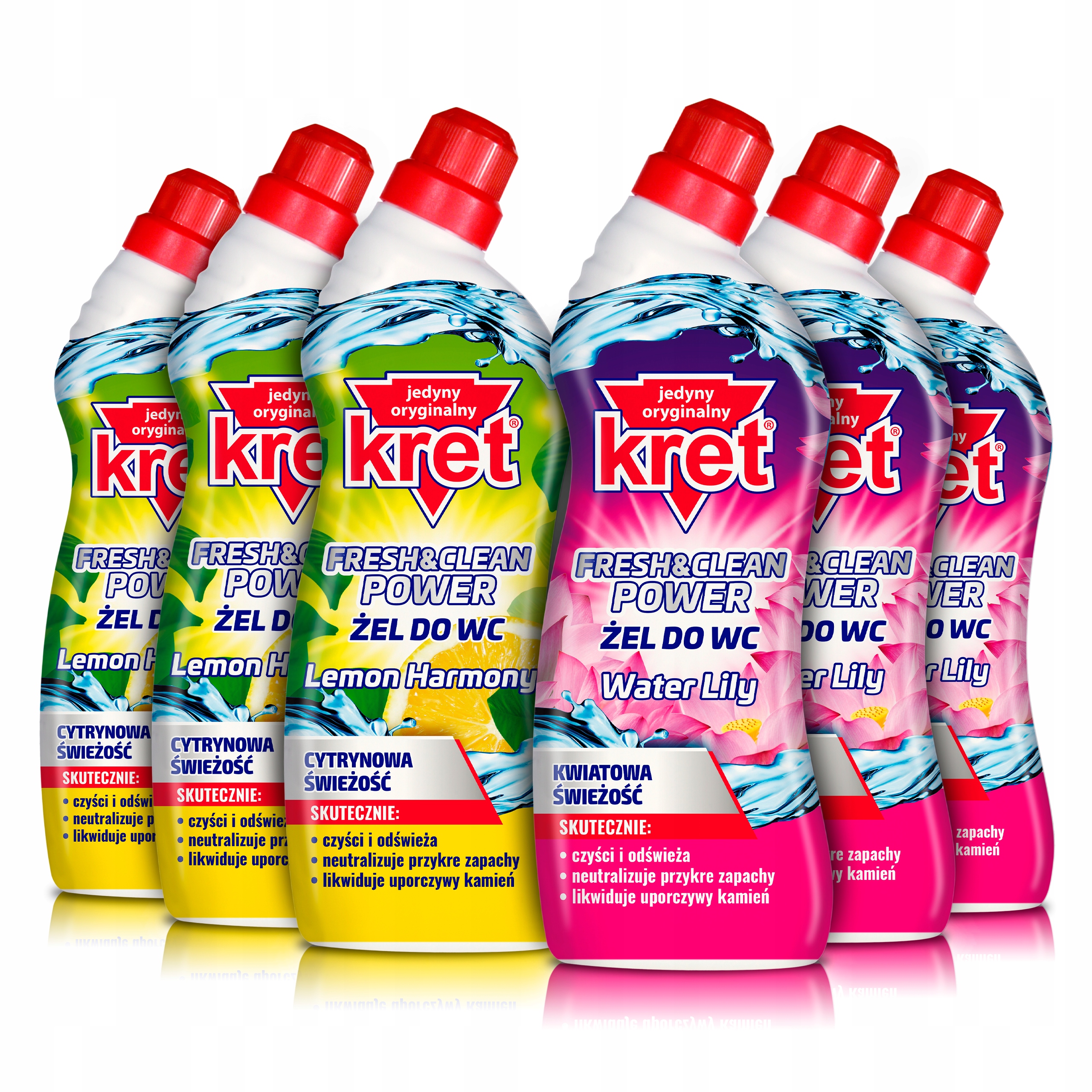 

Kret Żel do Wc Toalet Power Fresh Clean MIX 6x700