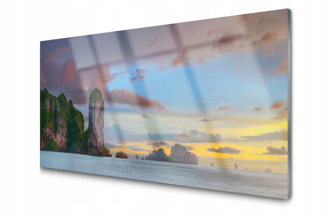 

Panel szklany Płytka Morze Góry 120x60 + Klej