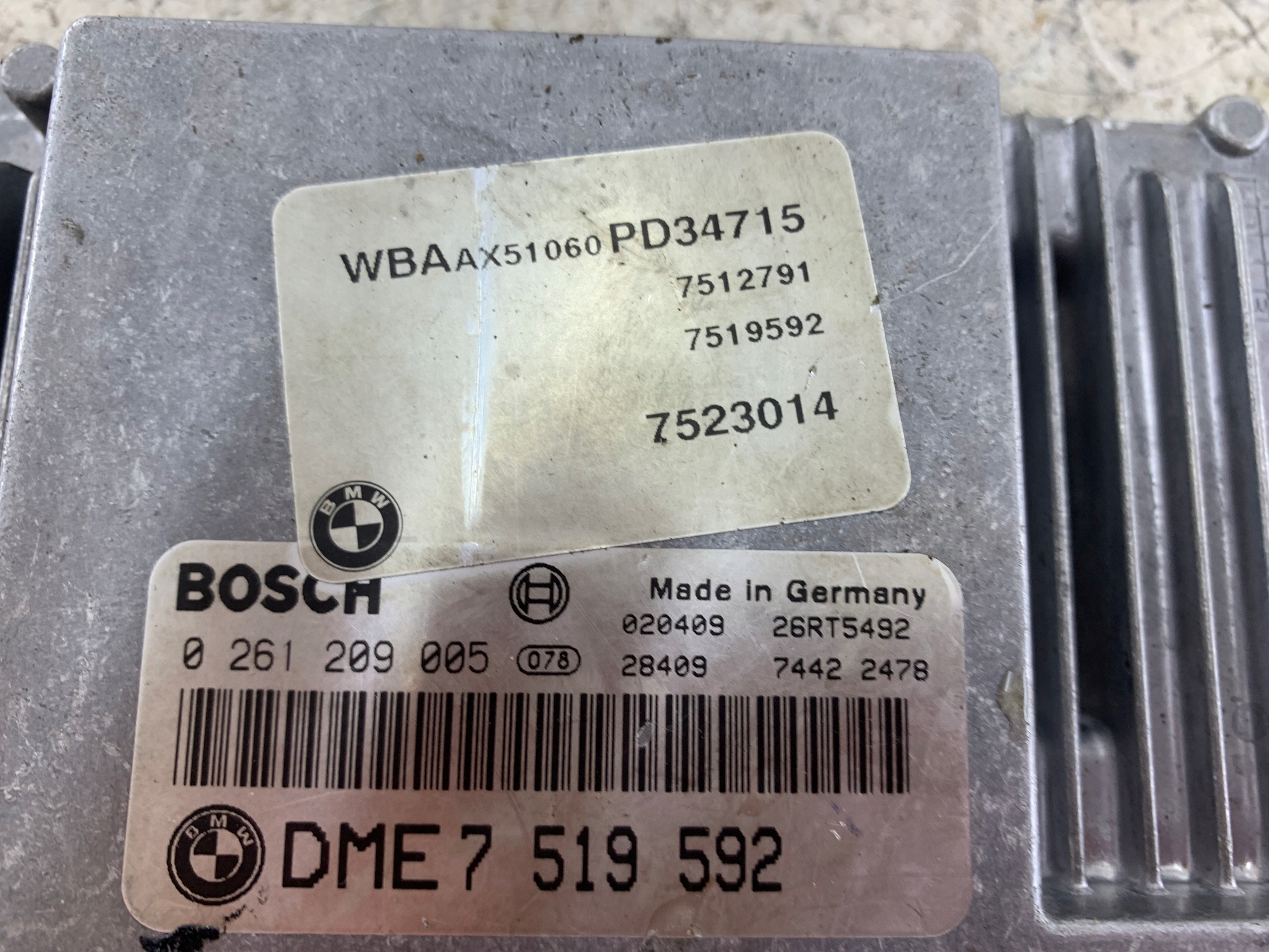 BMW E46 1.8 2.0 kompjuter računalo motora 7519592