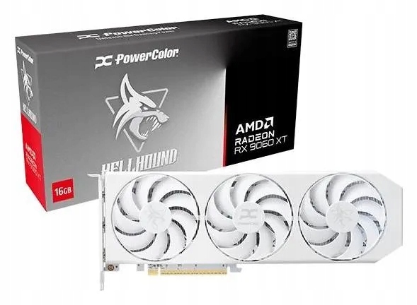 Karta graficzna Powercolor Hellhound Spectral White Radeon Rx 9060 Xt 16GB