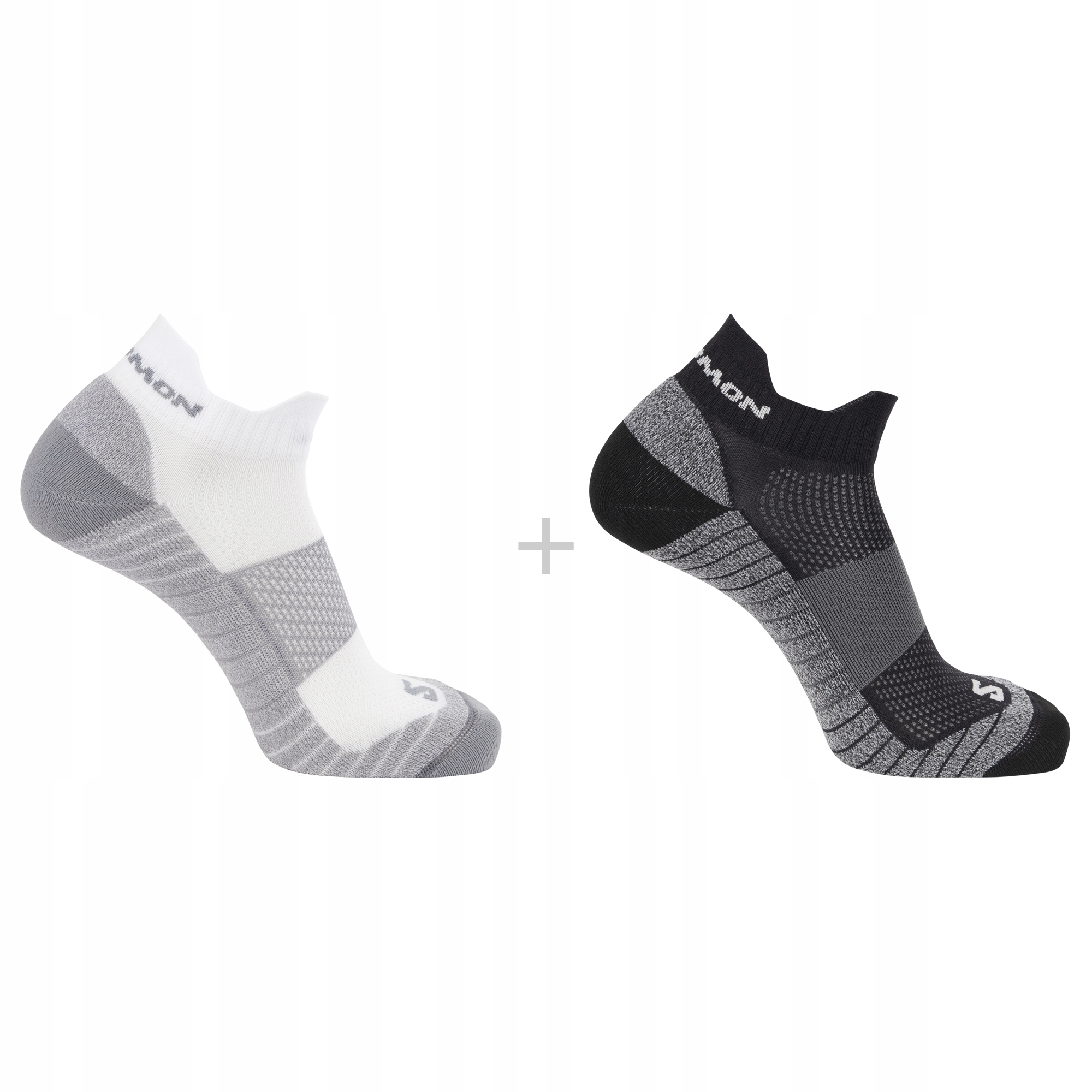 2x Skarpety Sportowe Do Biegania Skarpetki Run Salomon Aero Ankle 45-47