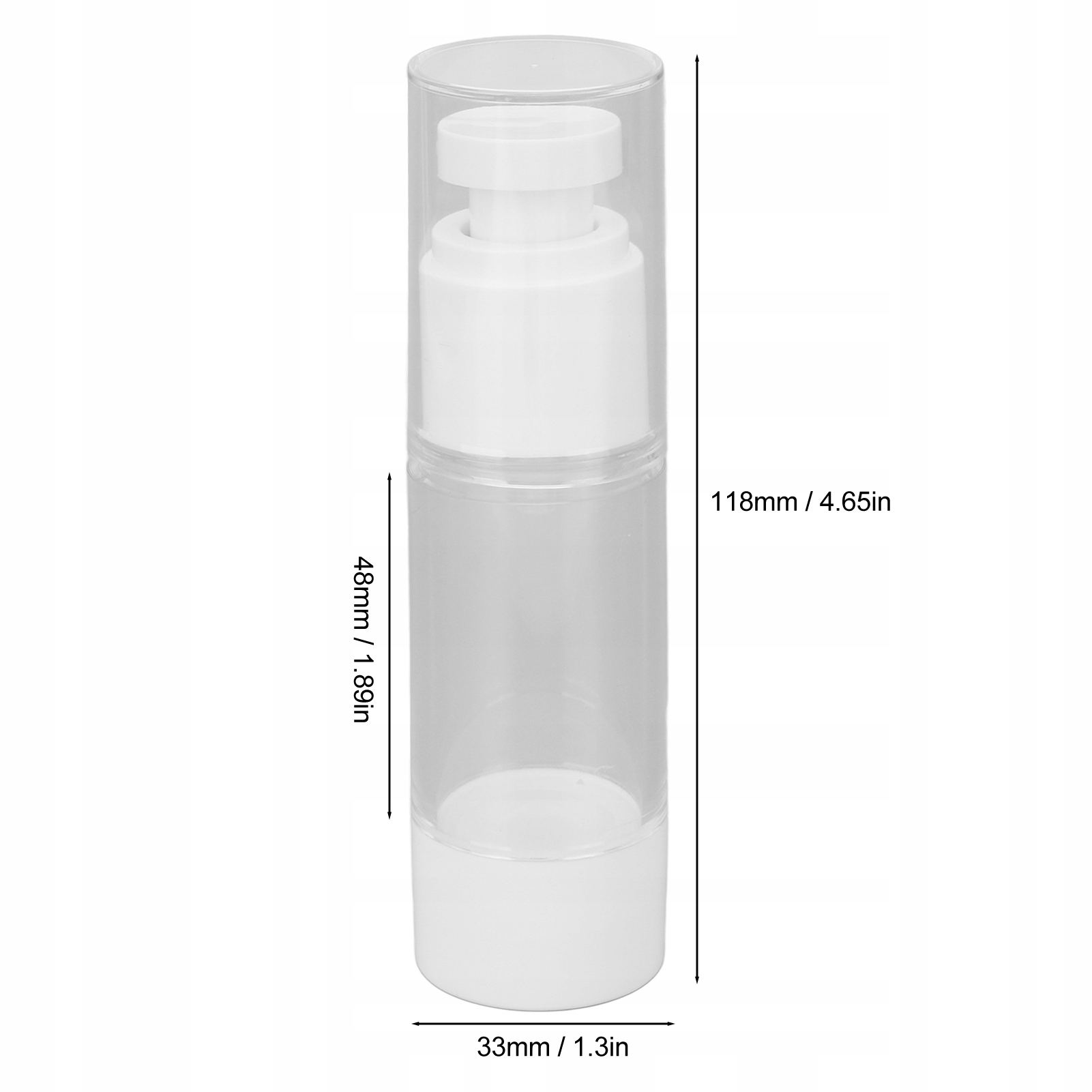 BUTELECZKA FIOLKA PLASTIKOWA ATOMIZER WCISKANY PODRÓŻNY 30 ML X 6 Model dsew