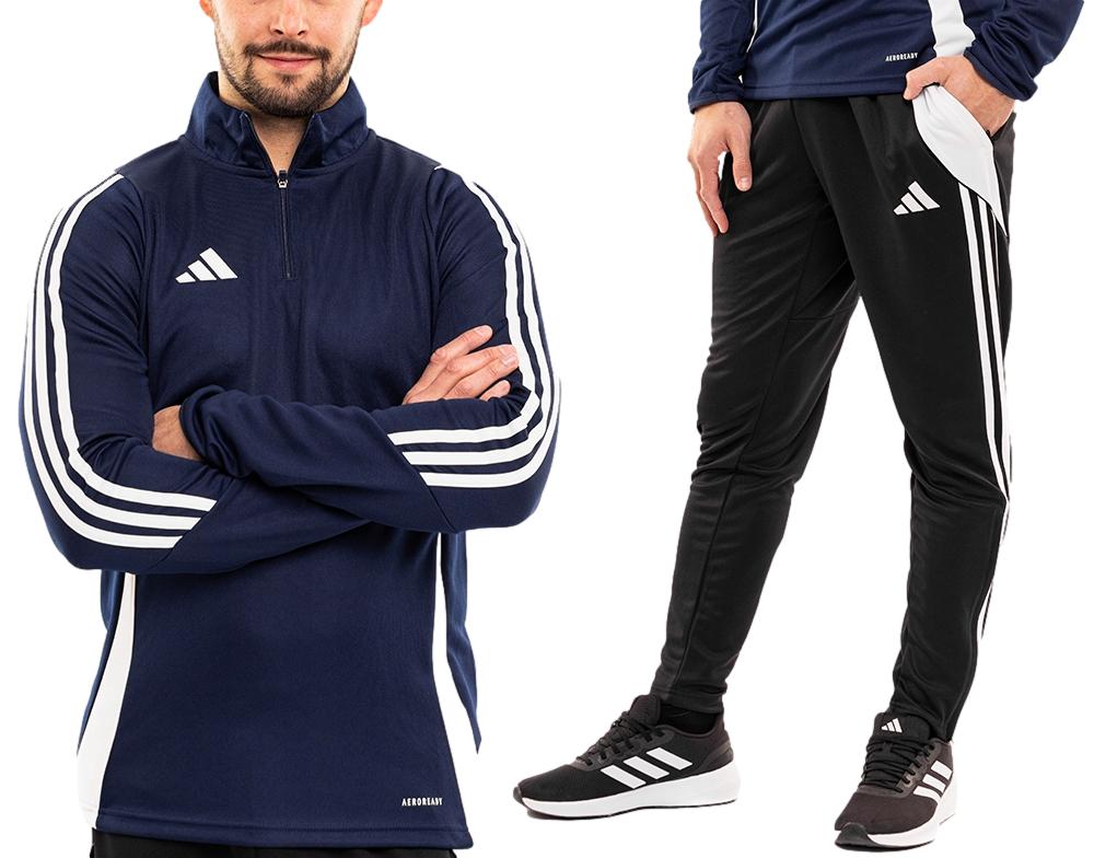 adidas Teplákovka Pánský sportovní tréninkový komplet Mikina Kalhoty Tiro 24 vel. M