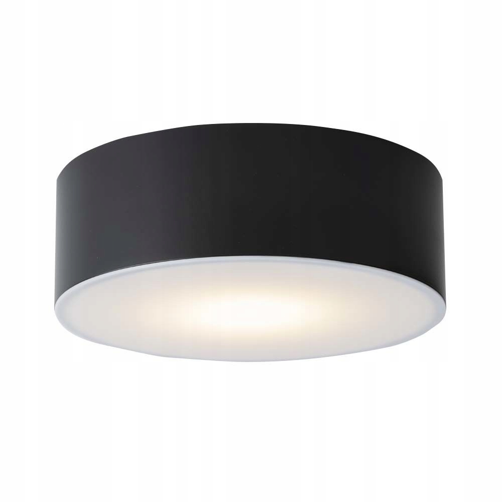 Stropná Led bodová lampa čierna okrúhla 20 cm spot IP44 4000K Shilo