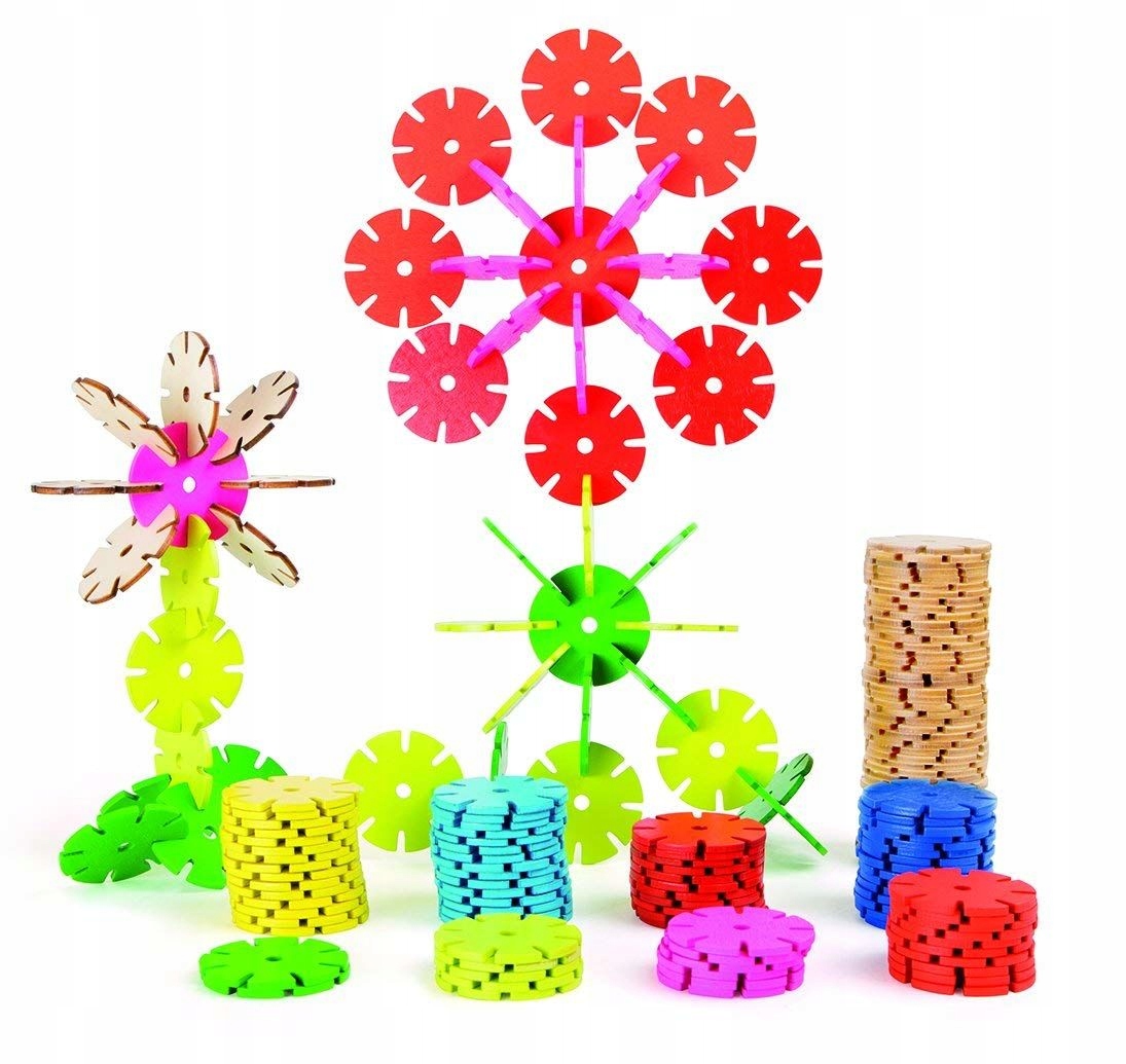 

Żetony Klocki Konstrukcyjne Kwiaty Kwiatki 240 el.