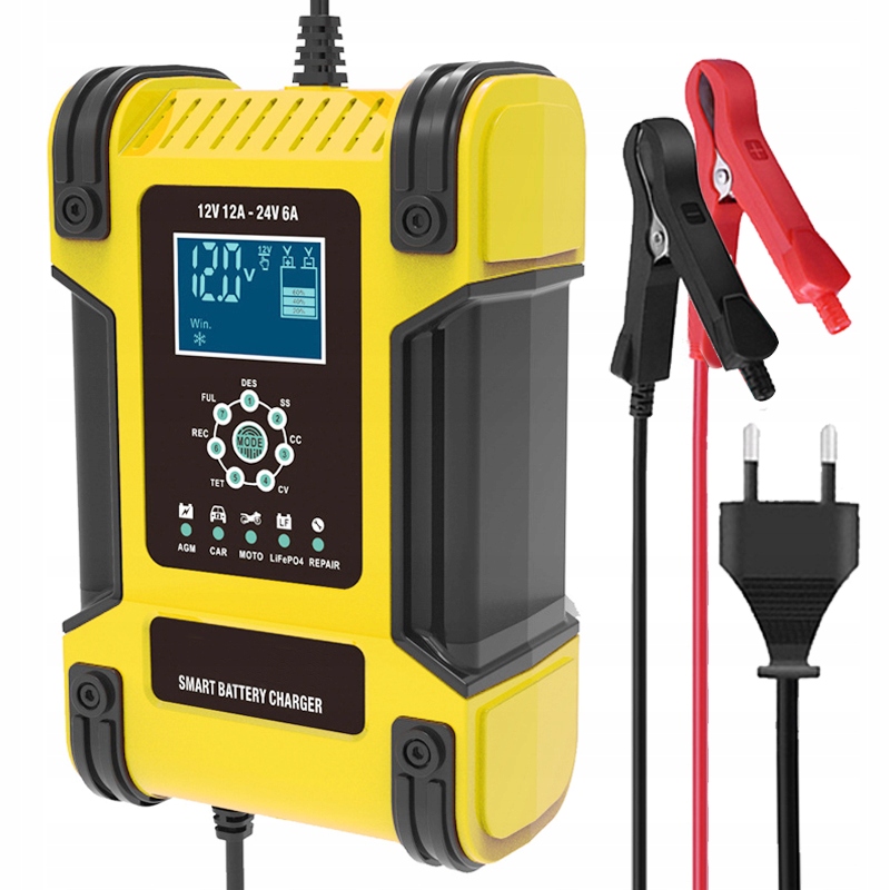 

Ładowarka Prostownik Do Akumulatora 12V 12A-24V 6A