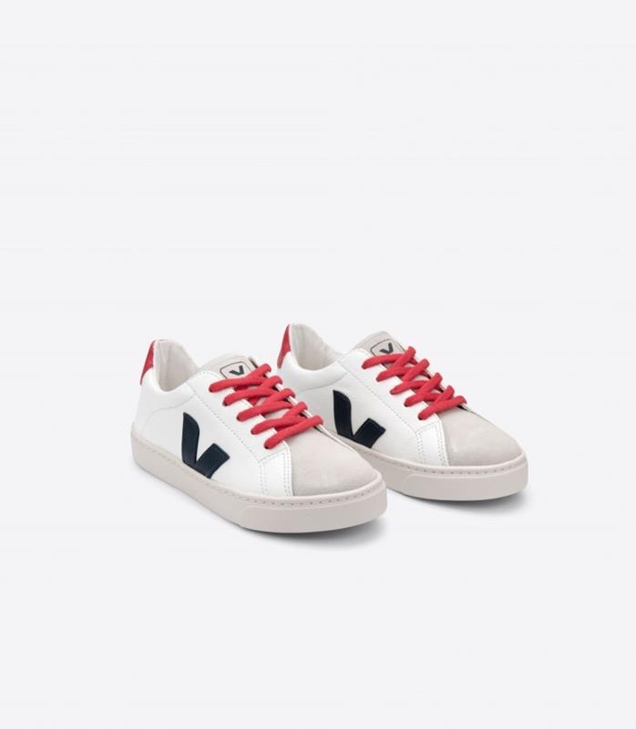 Veja Sneakersy damskie Esplar Laces Chromefree Leather Extra-White 38
