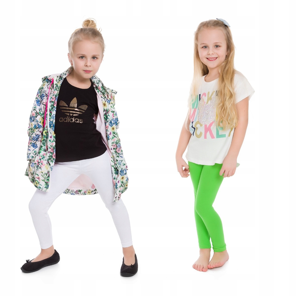 

Zestaw 2X Legginsy Dziecięce Getry 152