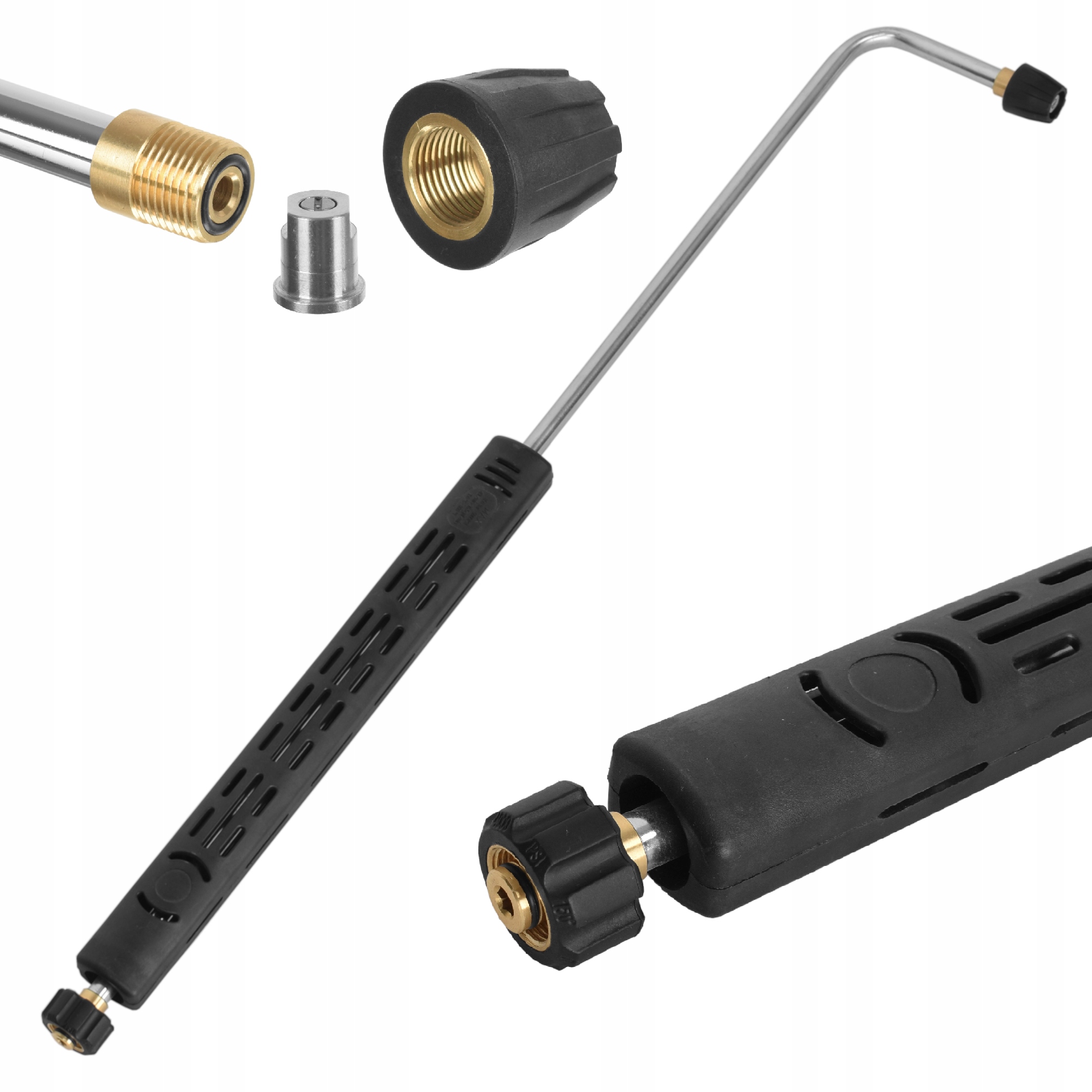 Lanca kątowa dysza gwint M22 F do podwozi do myjki Karcher Hd Hds 900mm