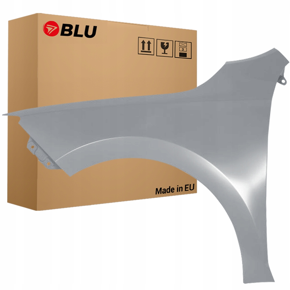 Blu Blatník Škoda Rapid LF8L levý stříbrný 12-19 přední SteelGrey