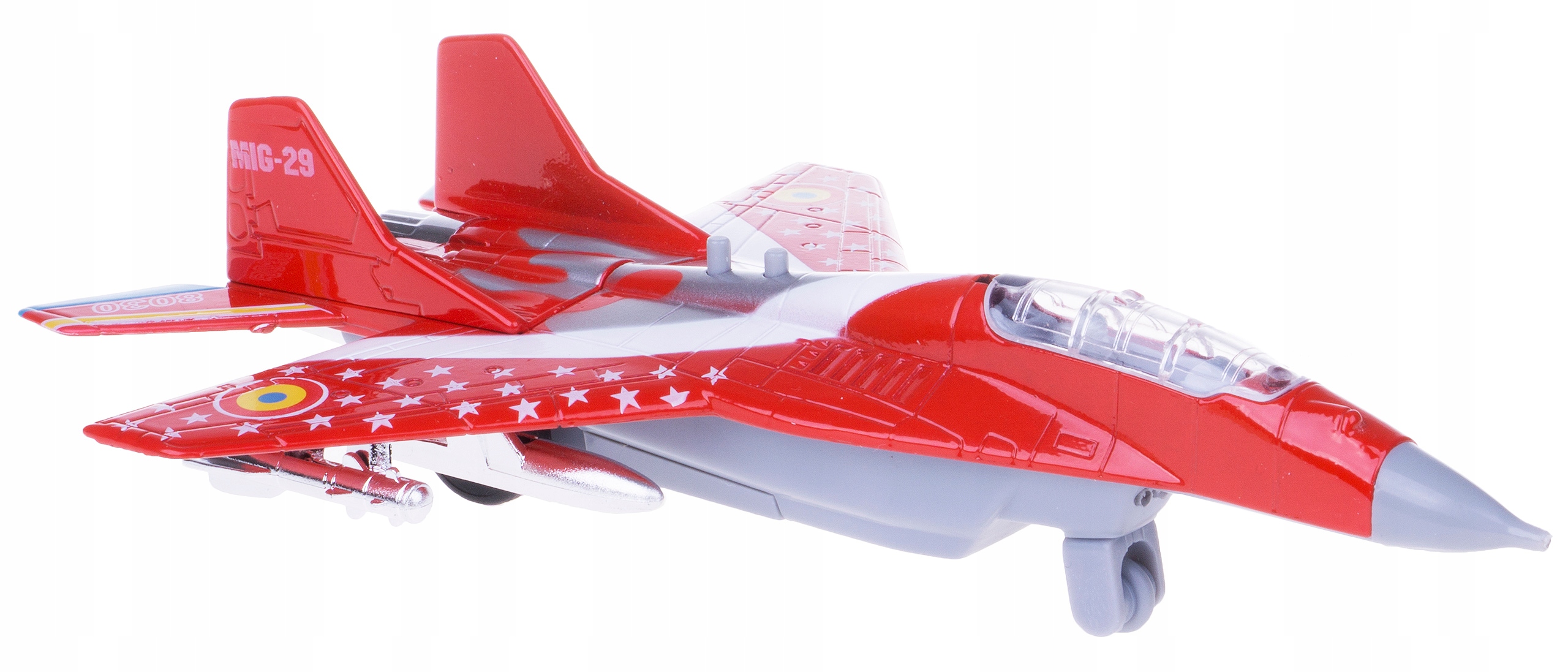 

Mig 29 Samolot Metal Z Dźwiękiem I Światłami czerw