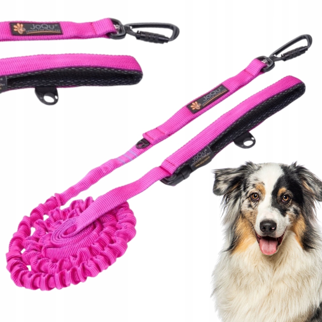 Levně Vodítko S Tlumičem JoQu Ultra Strong Runners růžová