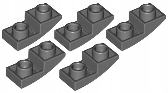 

Lego Skos Odwrócony 1x2 C. Szary 24201/6215212 x5