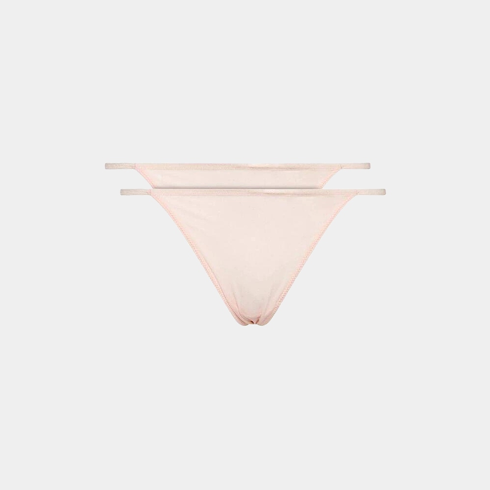 Růžové tanga 2pack Calvin Klein M