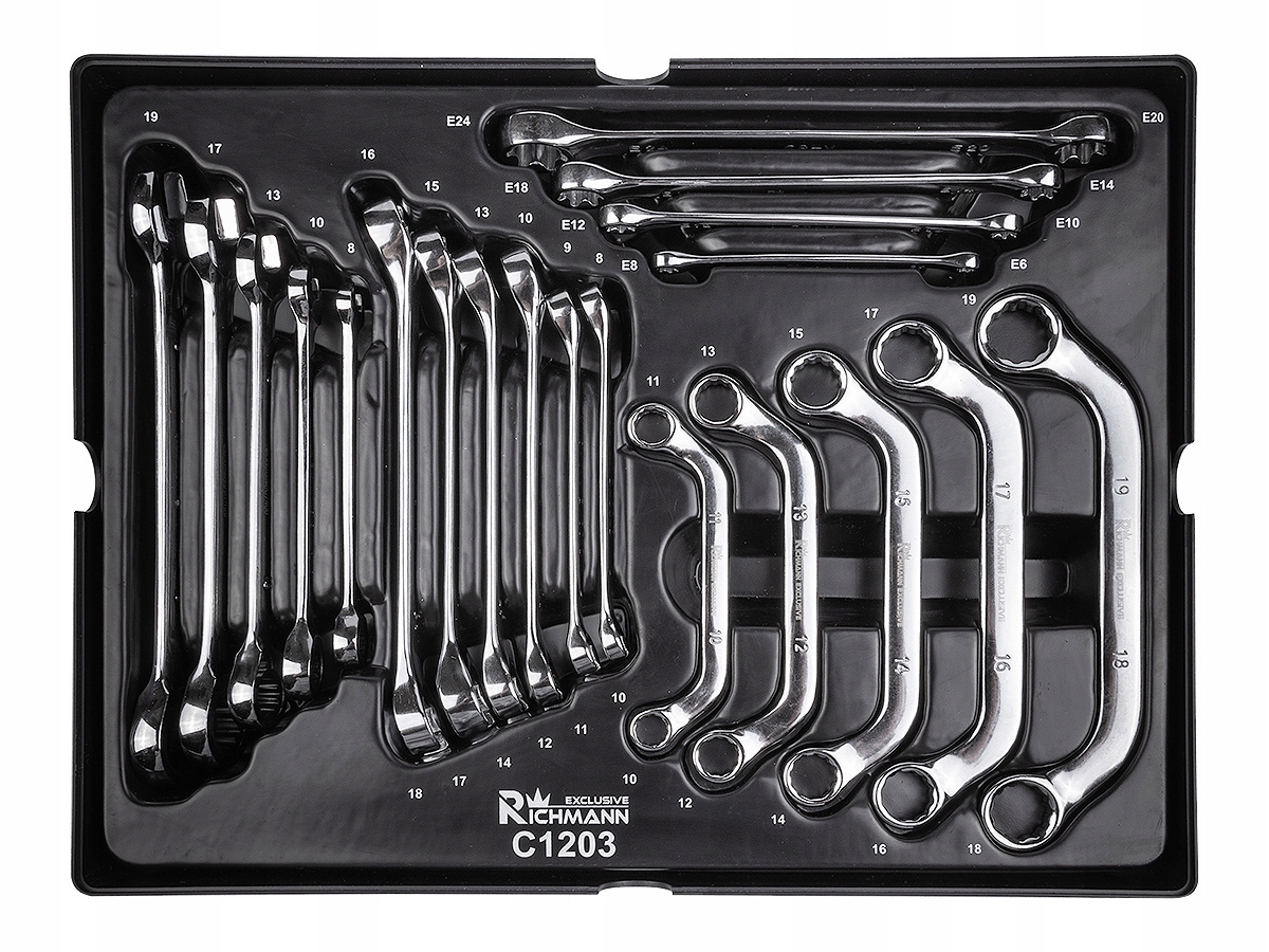 WKŁAD KLUCZE OCZKOWE RÓŻNE TORX DO POMP 20 ELEM.