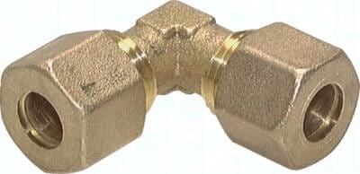 Úhlová spojka kroucená 22 mm pro měděné trubky