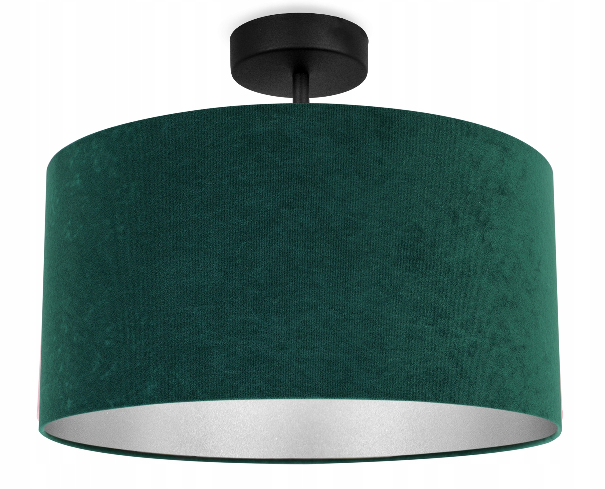 Lampa Sufitowa Wisząca Żyrandol Plafon Abażur Chrom Welur Wybór Led