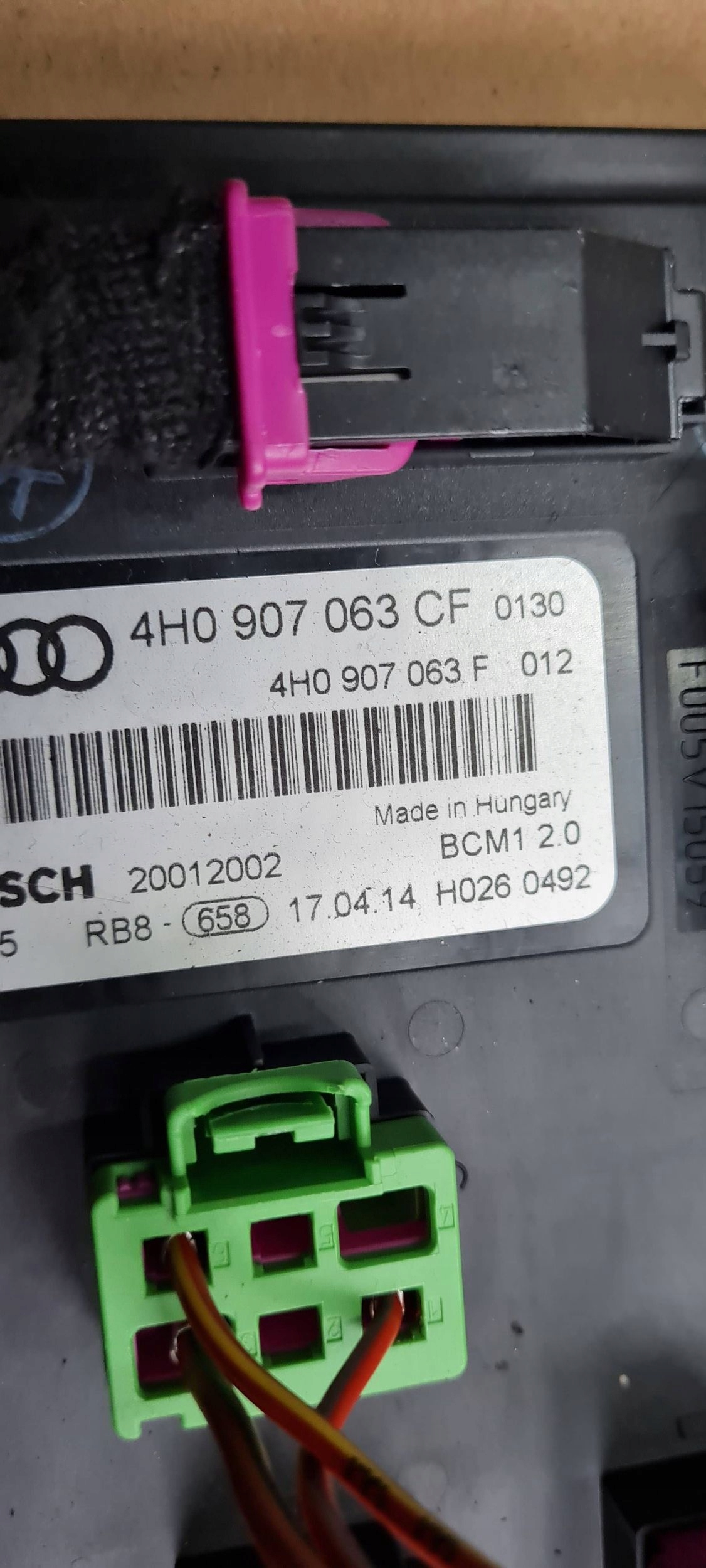 A7 4G module control unit KOMFORTU BCM 4H0907063CF A6 C7 4G