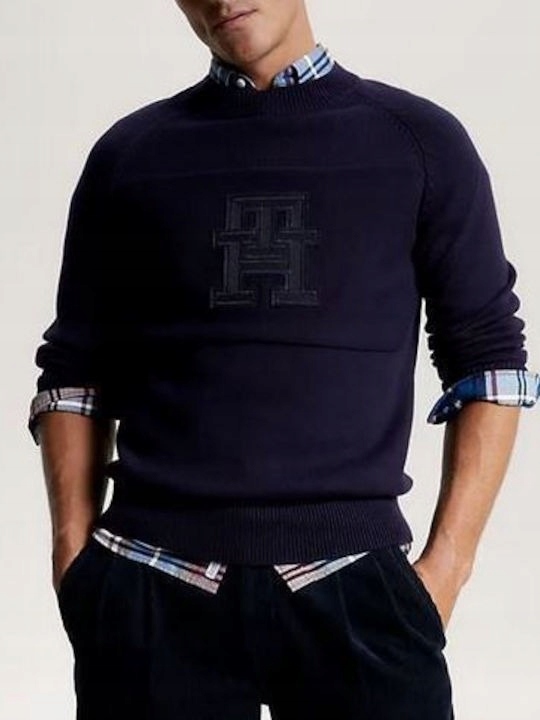 Tommy Hilfiger Svetr Monogram Crew Neck MW0MW33085 R L