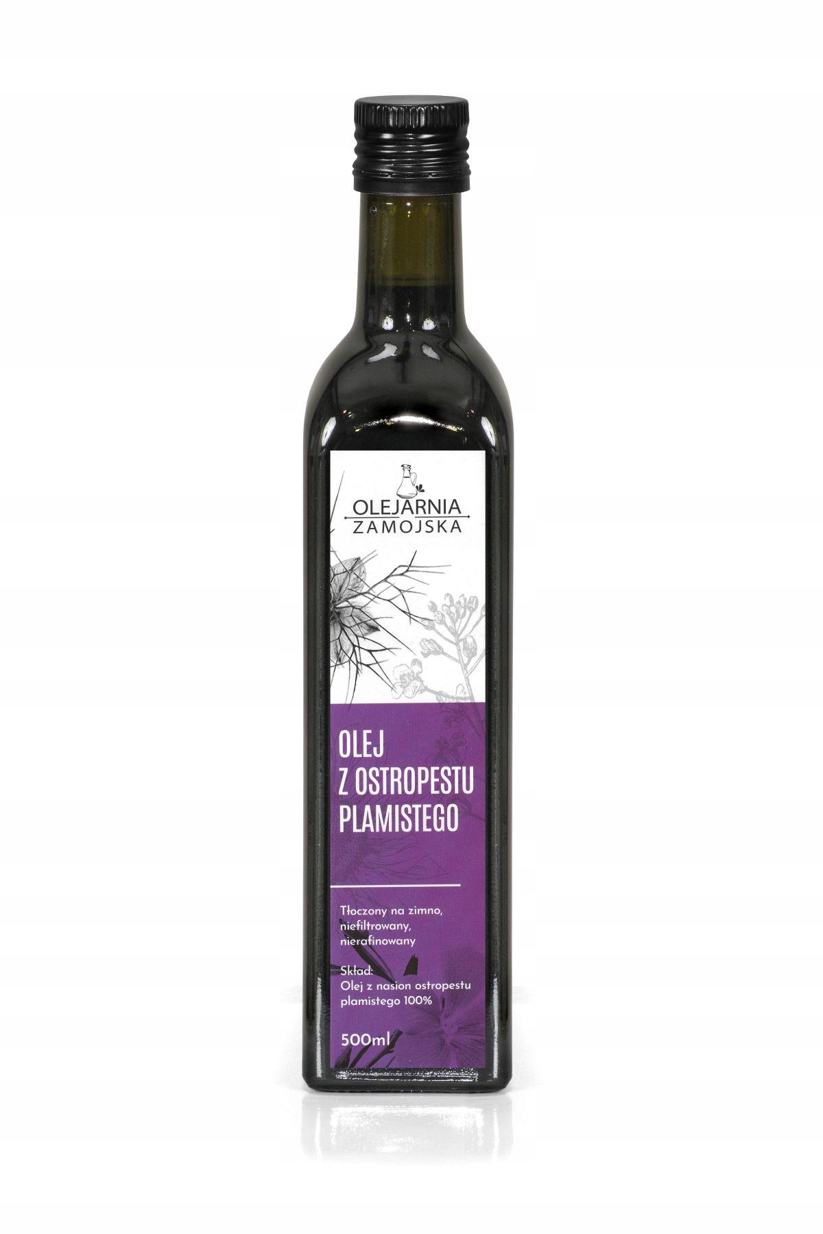 

Olej z ostropestu 500ml Olejarnia Zamojska