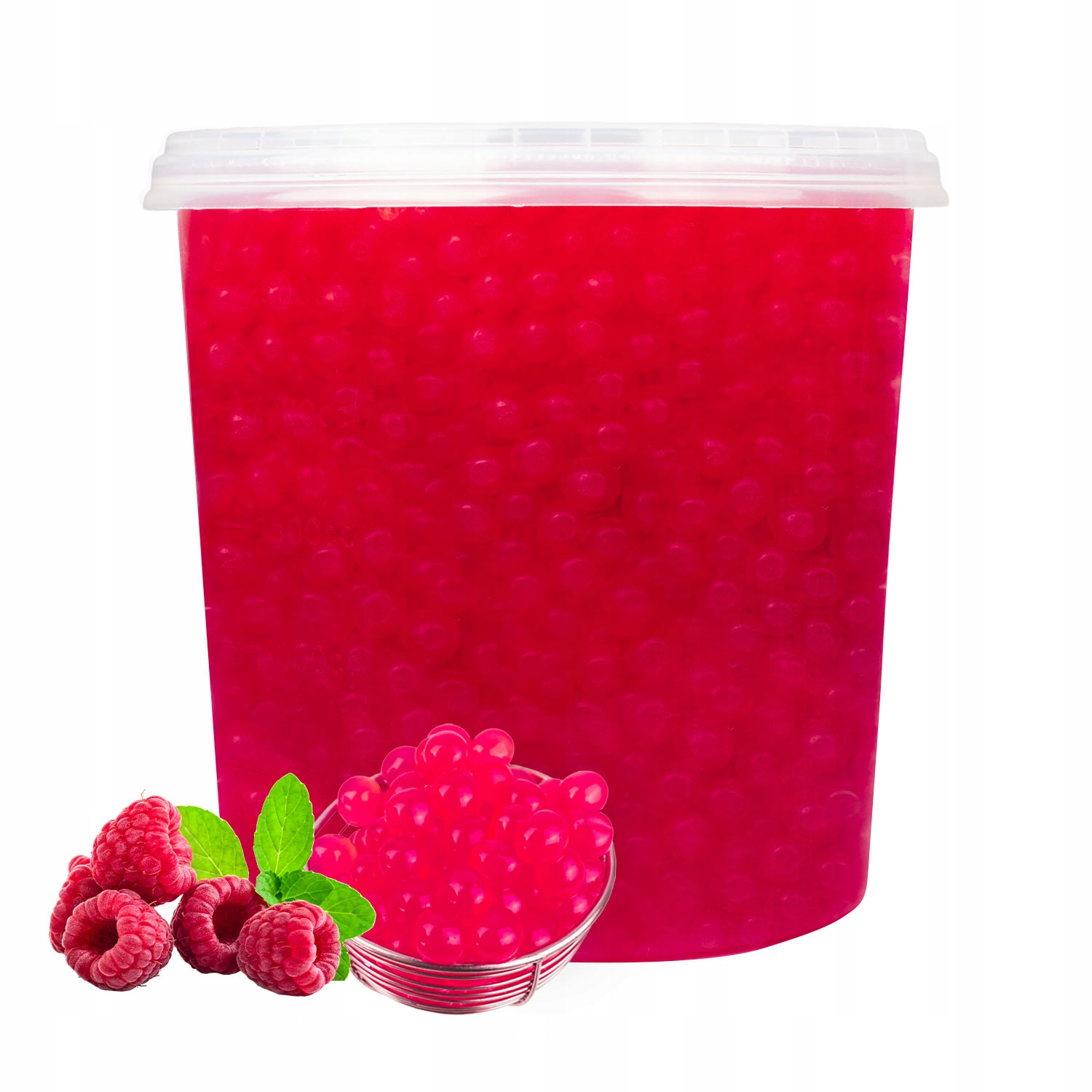 Bubble Tea Popping Boba Kulki pękające Malina 3,4 kg owocowe Crazy Bubble