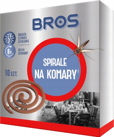 

Bros Spirale na komary i meszki 10szt