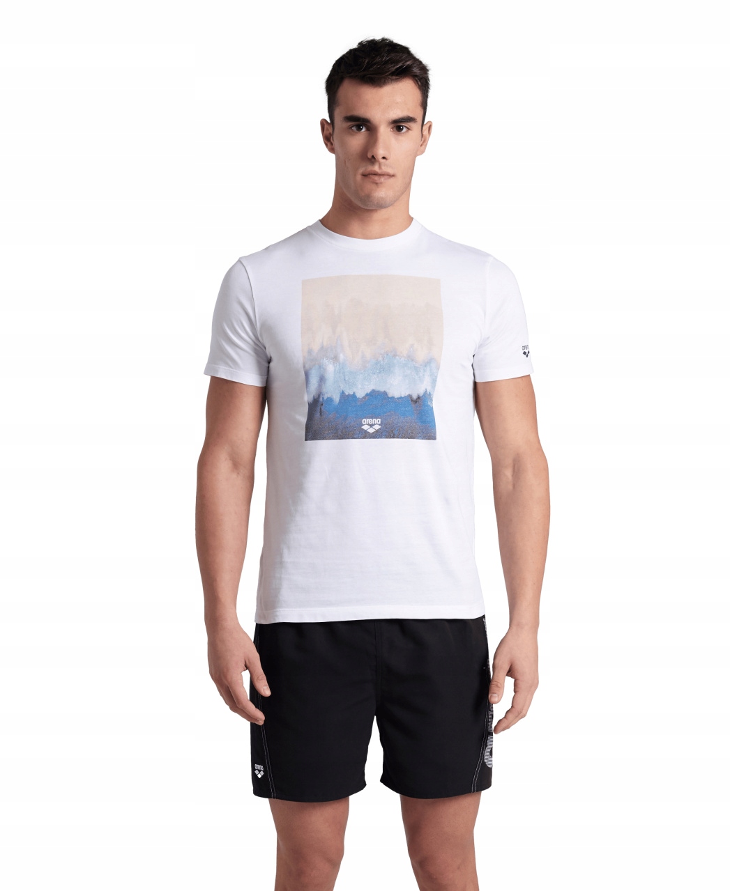 Pánské tričko Arena Pánské tričko Solid Cotton White vel. M