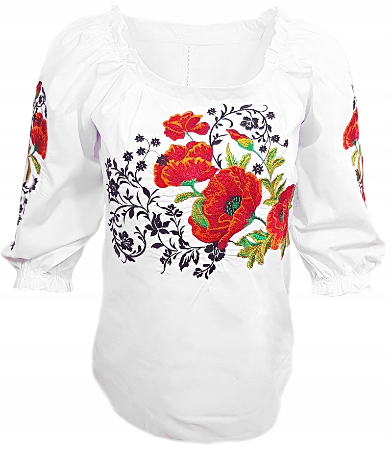 Košile Maki Španělka Květiny Košile FolkStyle 4XL