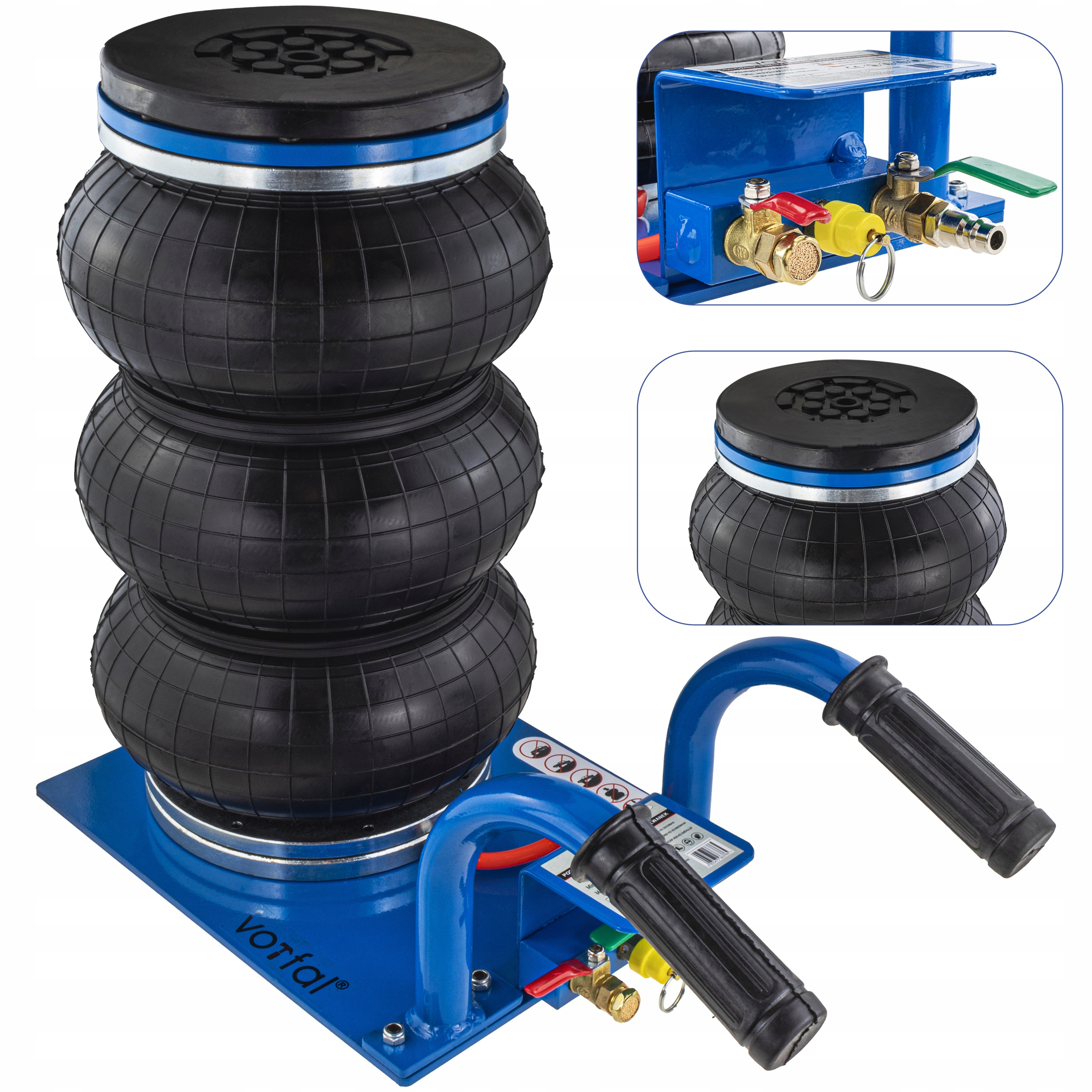 Pneumatický měchový zvedák 3,5t 15-40 cm V08352