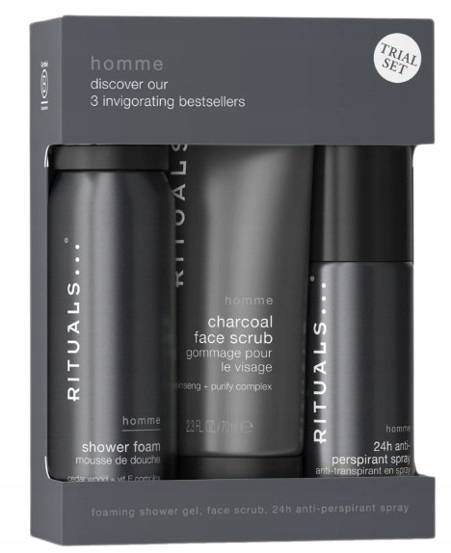 Rituals The Ritual Of Homme Zestaw Prezentowy Pianka Scrub Pogięte Opakowan