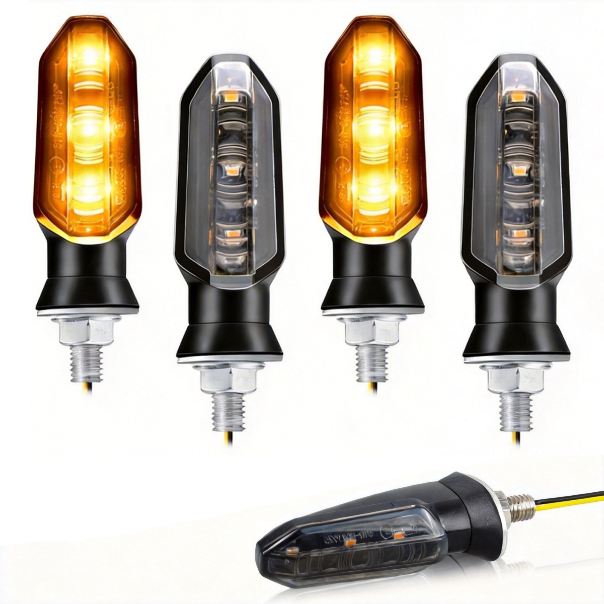Kierunkowskazy Motocyklowe Strzałki 3 Led 4 szt. (komplet)