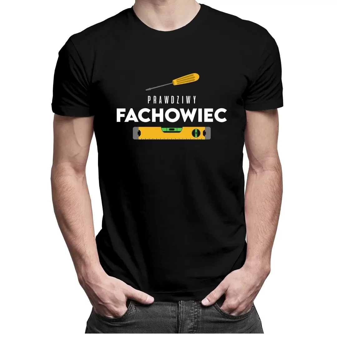 

Prawdziwy fachowiec zabawna koszulka męska