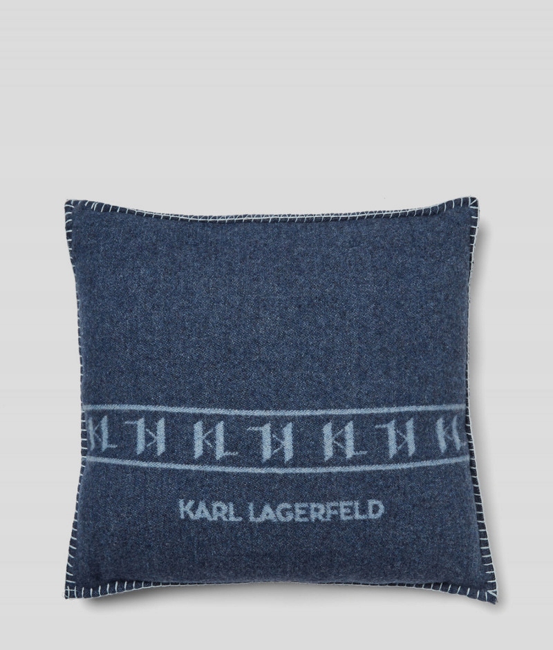 Karl Lagerfeld Vlněná Logovaná Polštář