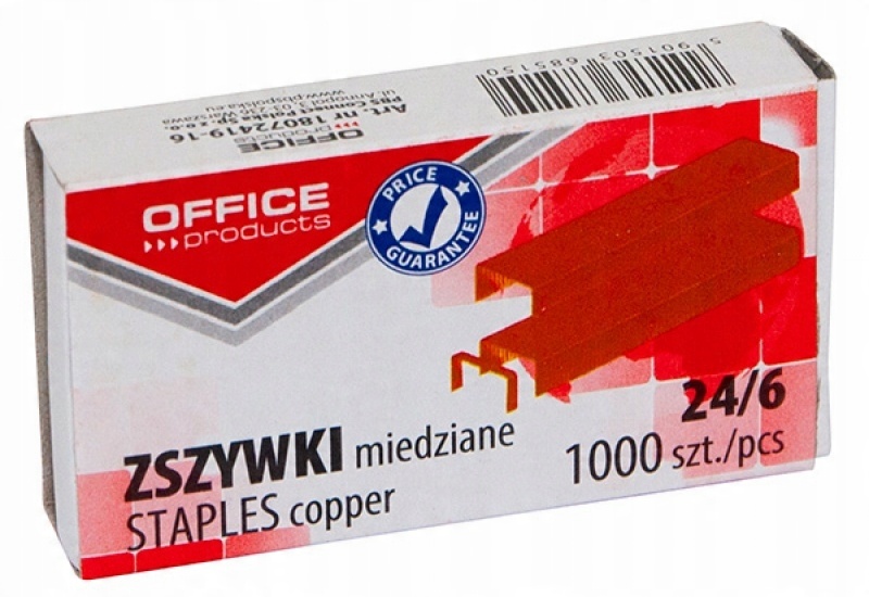 

Zszywki miedziane 24/6