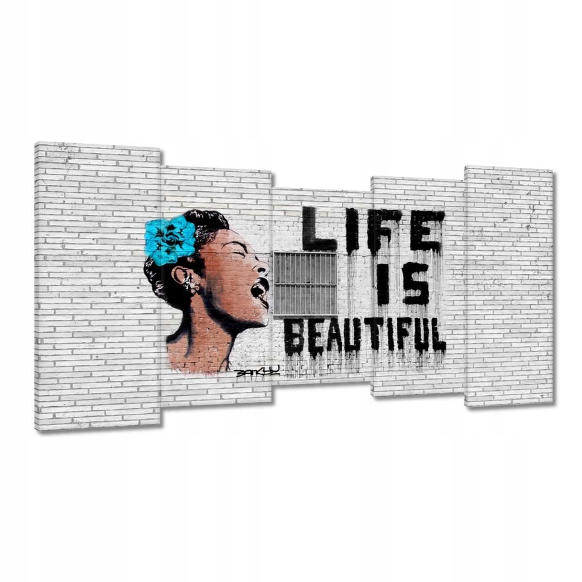 Obrazy 150x80 Banksy Life jsou krásné