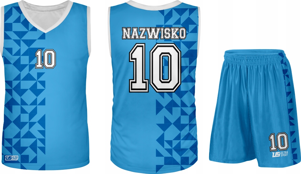 KOMPLET STRÓJ KOSZYKARSKI SPORTOWY KOSZ NADRUK Rozmiar uniwersalny